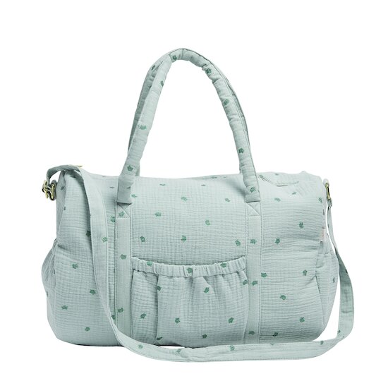 P’tit bisou Sac à Langer Mon Trousseau Chaton Imprimé Green Glitter Cat  P’tit bisou Sac à Langer Mon Trousseau Chaton Imprimé Green Glitter Cat