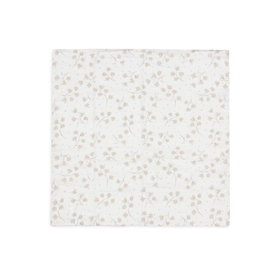 Jollein Lot de 3 Lange Gaze de Coton Small Leafy Dreams Multicolore 70x70 cm