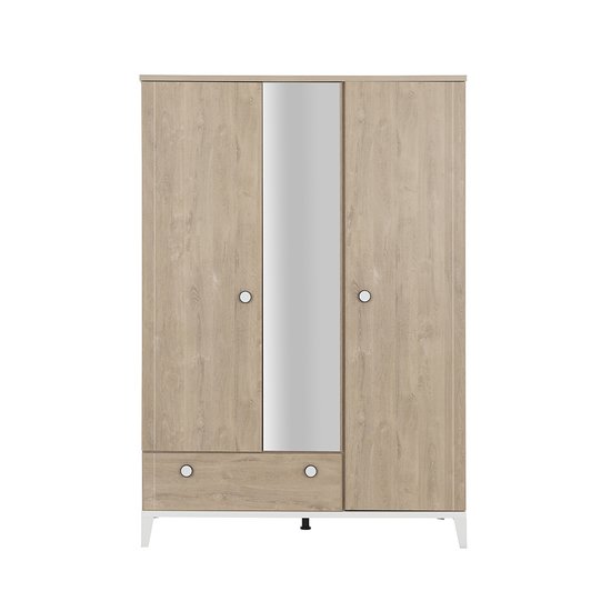 Galipette Armoire 3 portes 1 tiroir Marcel Chêne Blond 