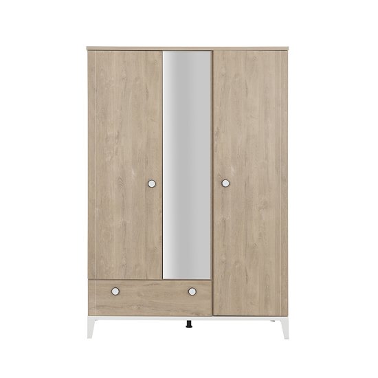 Galipette Armoire 3 portes 1 tiroir Marcel Chêne Blond 