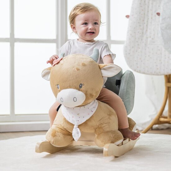 Nattou Bascule vache Mila, Zoé et Lana Beige 