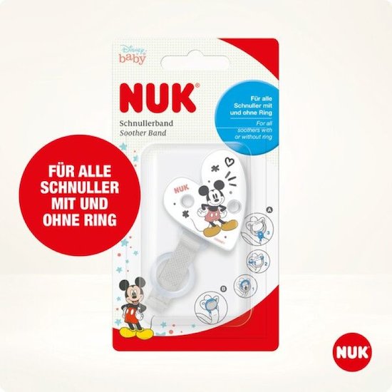 Nuk 1 Attache-sucette Mickey   Nuk 1 Attache-sucette Mickey