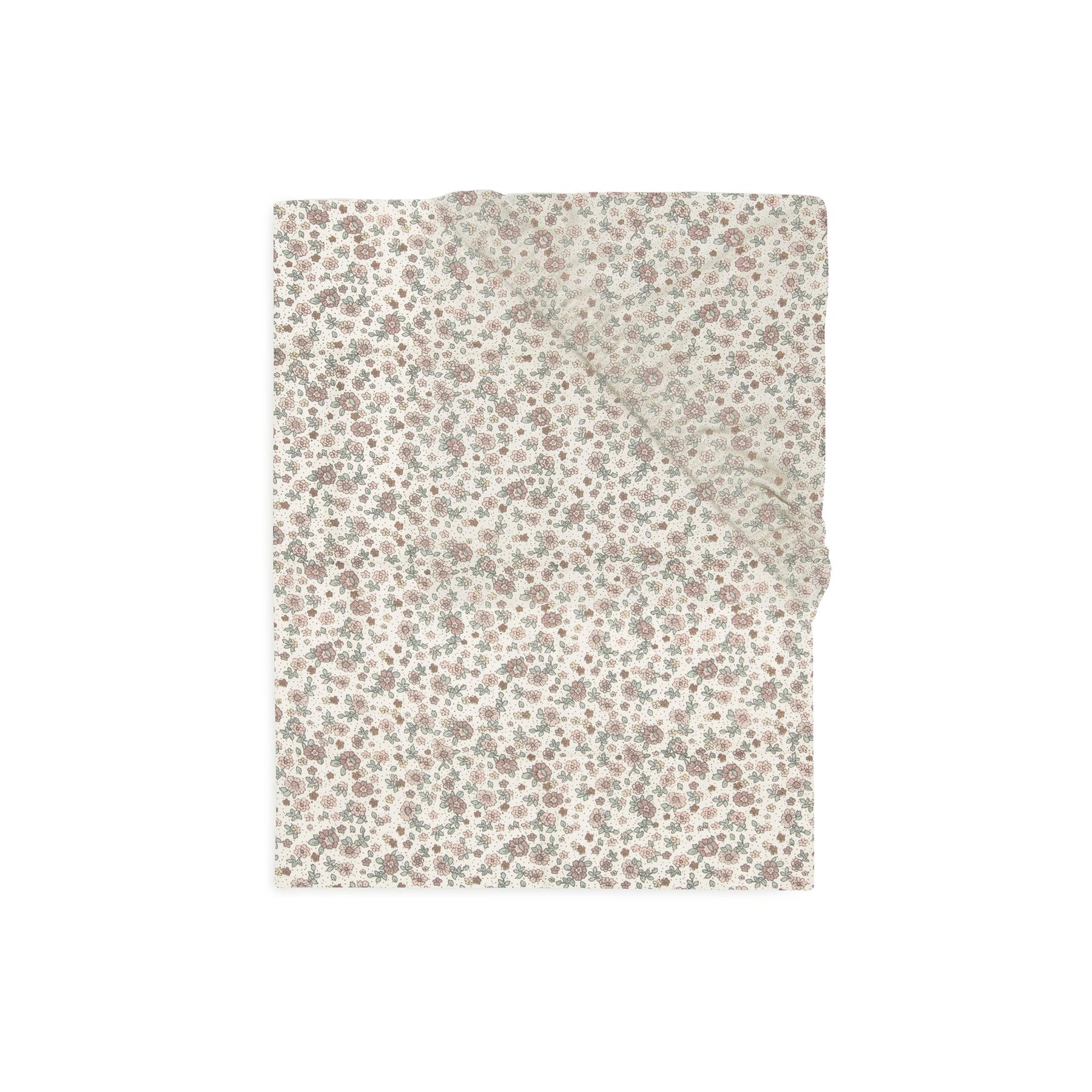 Drap-housse Jersey retro flowers MULTICOLORE Jollein