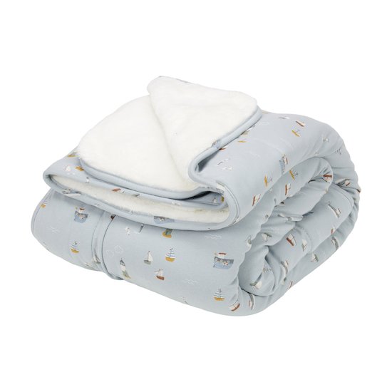 Little Dutch Couverture de lit bébé Sailors Bay Blue 110x140 cm