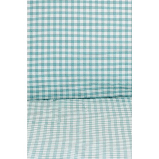 Kadolis Taie traversin Percale de Coton Bio Vichy Vichy Azur 