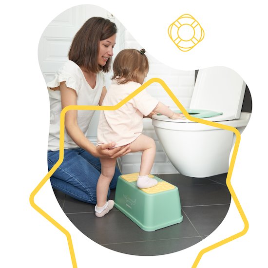 VGEBY Marche-Pied Toilette Enfant 3 en 1 Antidérapant Pliable