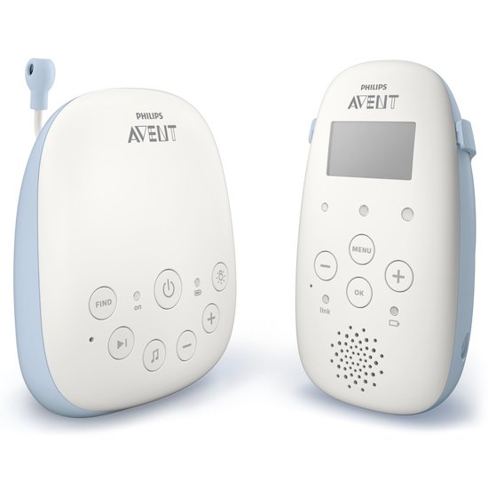 Philips Avent Ecoute bébé DECT LCD Blanc/Bleu 