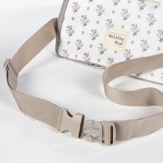 Walking Mum Réhausseur transportable Chaise haute Botton Fleurs Beige  Walking Mum Réhausseur transportable Chaise haute Botton Fleurs Beige