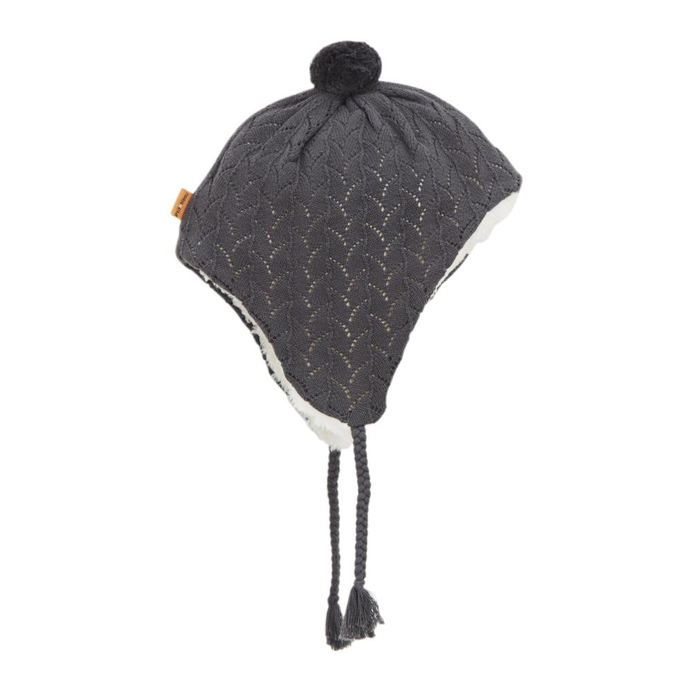 P’tit bisou - Bonnet Tricot Cœur de pain d'épice GRIS P’tit bisou