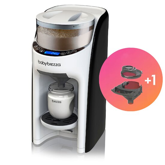 Baby Brezza Formula Pro Advanced + Kit Entonnoir Blanc/Noir 