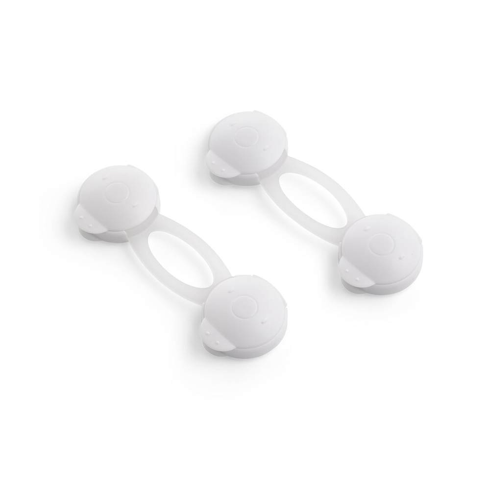 Lot de 2 mini-loquets souples BLANC Formula Baby