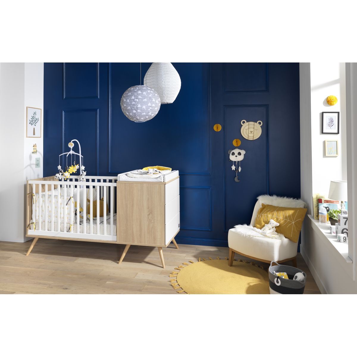 Lit Combine Evolutif En 90x190 Seventies Blanc Sauthon De Sauthon