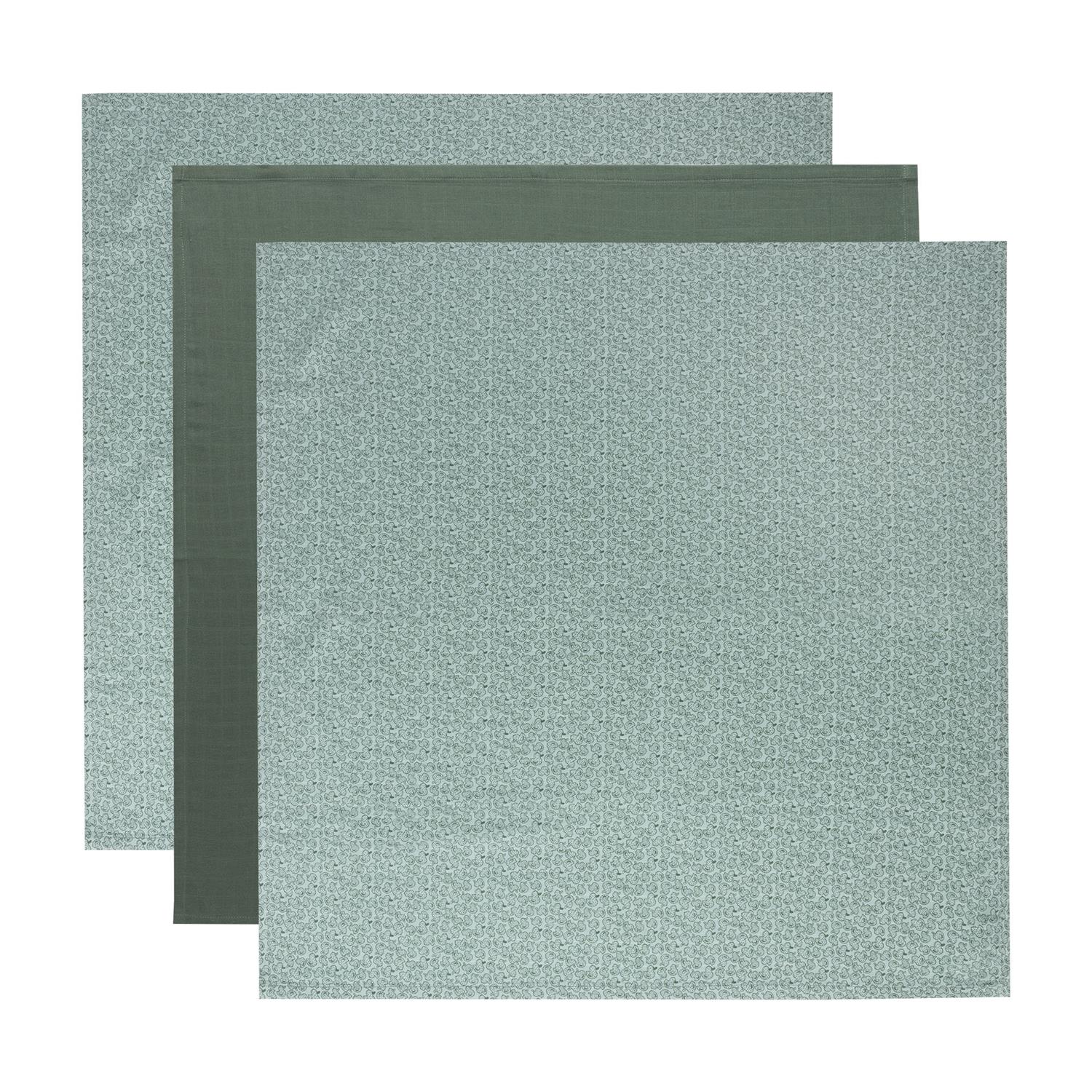 Serviette en mousseline VERT Bébéjou