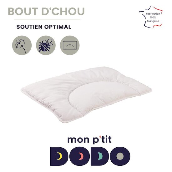 Mon P'tit Dodo Oreiller Bout d'chou Blanc  Mon P'tit Dodo Oreiller Bout d'chou Blanc