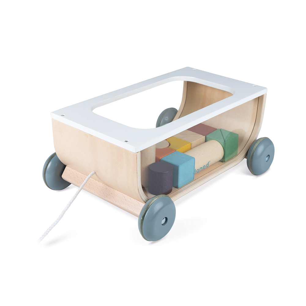 Janod - Chariot de cubes Sweet Cocoon MULTICOLORE Janod