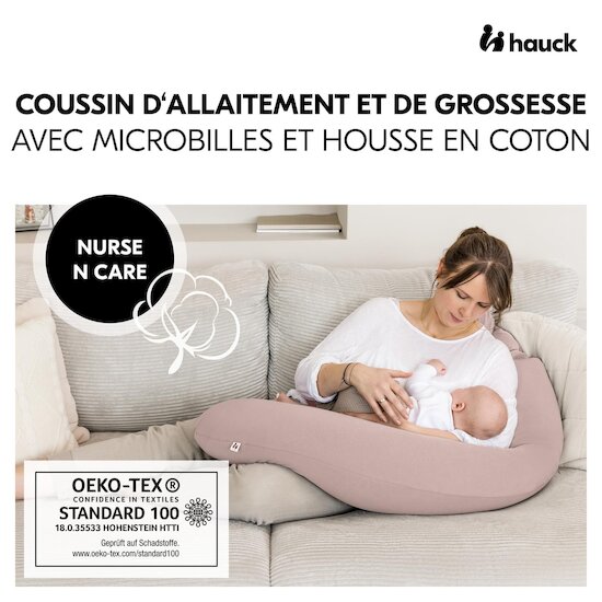 Hauck Coussin de grossesse Nurse N Care Smoky Pink 