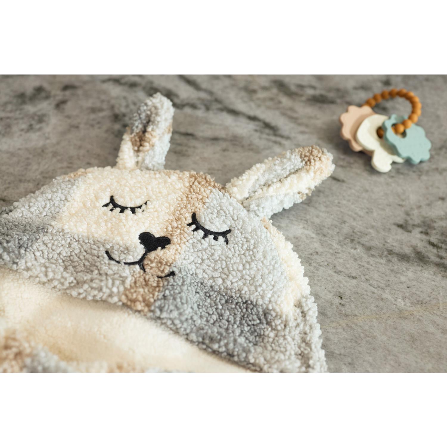 Jollein - Couverture Portefeuille Bunny Check Boucle MULTICOLORE Jollein