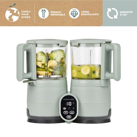 Babymoov Nutribaby glass  Vert Celadon  Babymoov Nutribaby glass  Vert Celadon