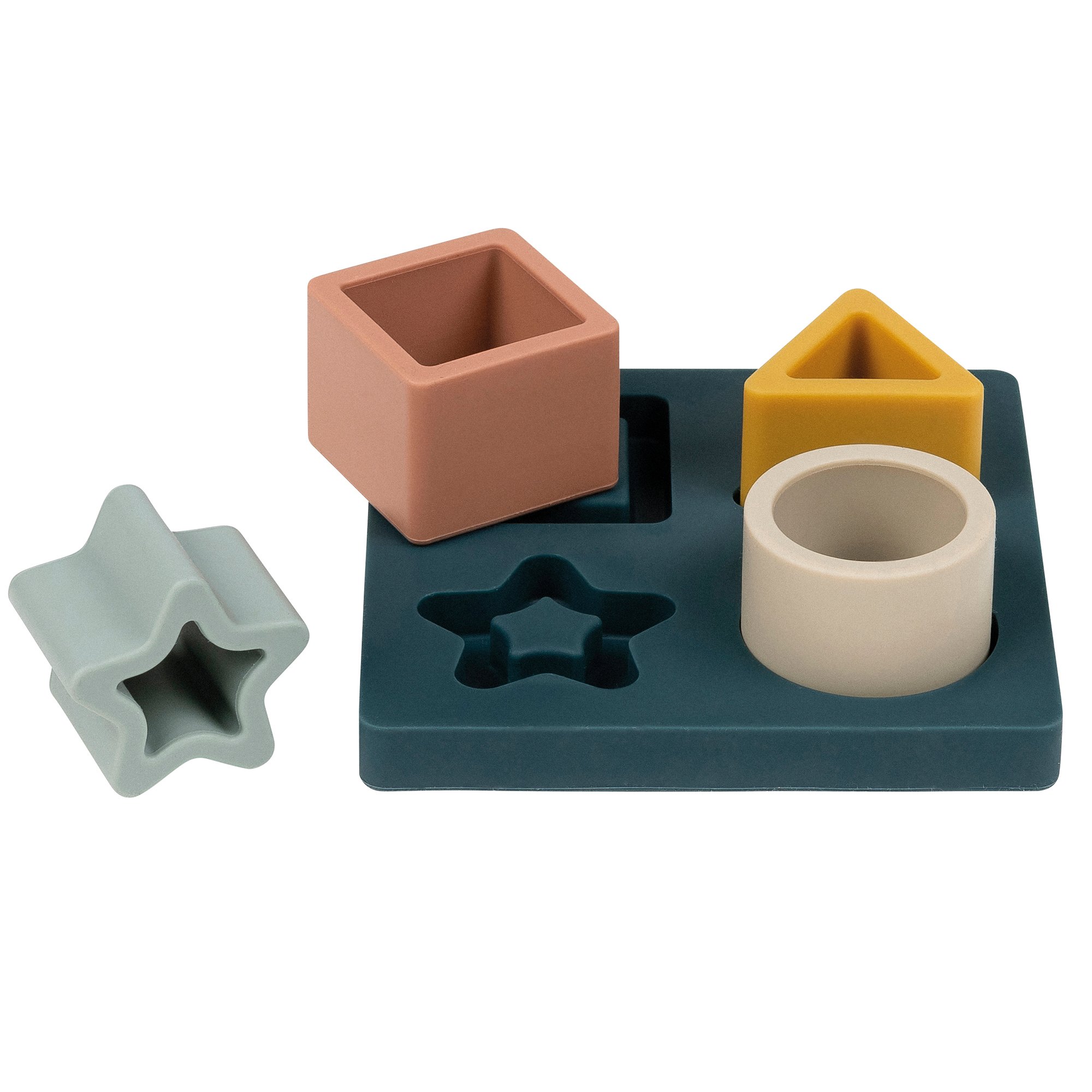 Nattou - Jeu puzzle à formes silicone VERT Nattou