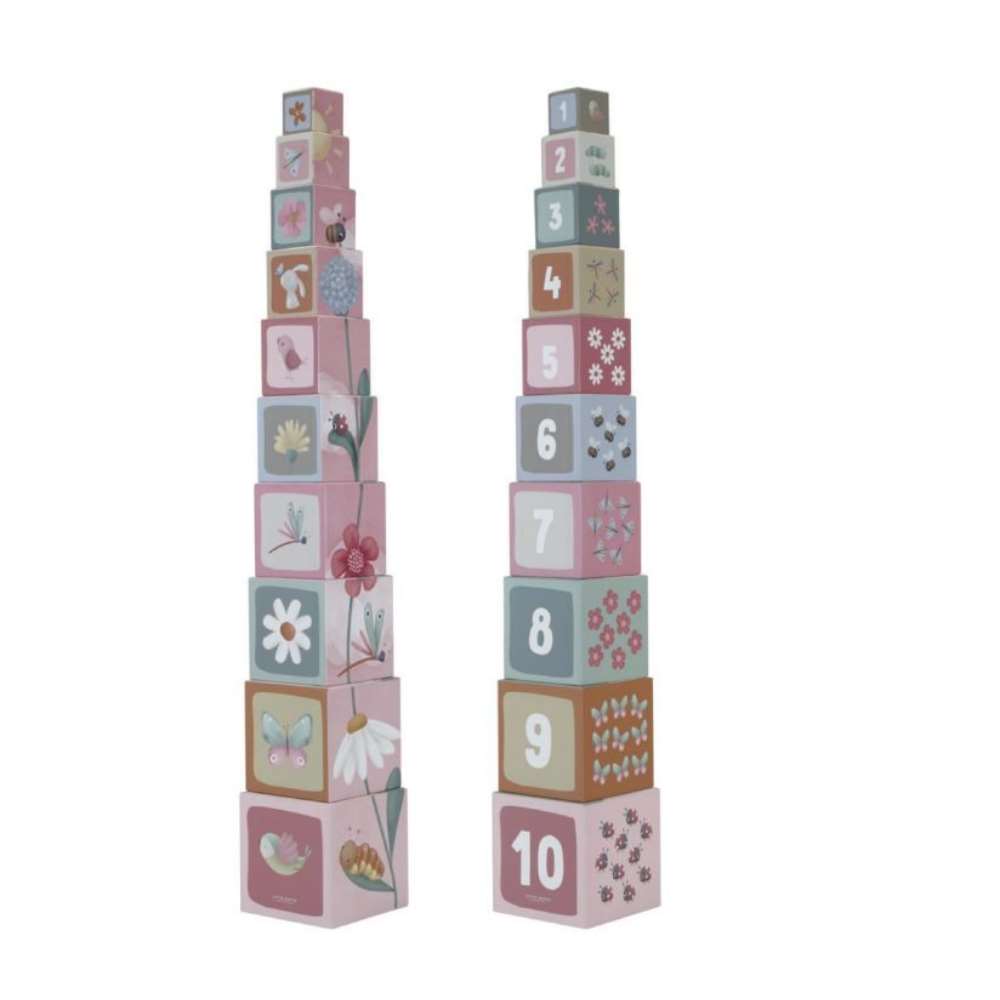 LITTLE DUTCH - Blocs à empiler ROSE Little Dutch