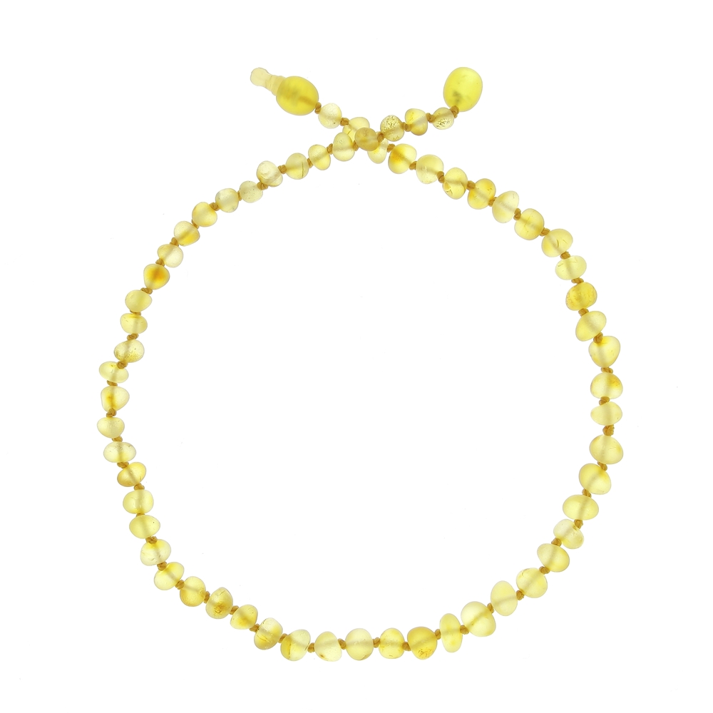 Collier ambre Baltique - forme baroque JAUNE BalticWay