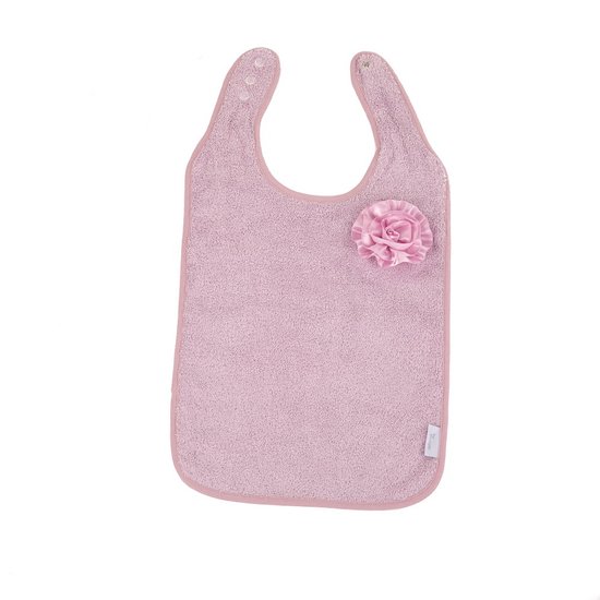 Bo Jungle Bavoir en éponge de coton bio B-Bib Fleur Rose 