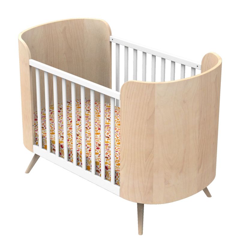 Little big bed pieds bois Galopin BLANC Sauthon Original