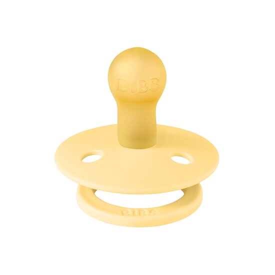 BIBS Tétines Studio Colour 2 Pack Caoutchouc naturel Pale Butter 0-6 mois