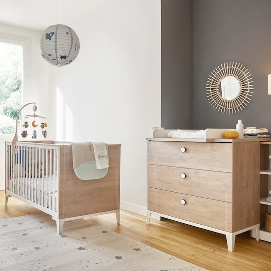 Galipette Lit bébé Marcel Chêne Blond 70x140 cm Galipette Lit bébé Marcel Chêne Blond 70x140 cm