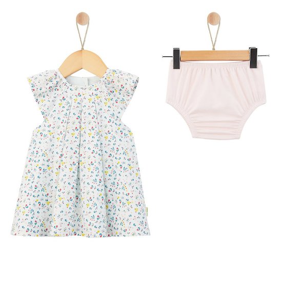 P’tit bisou Robe + Bloomer Jardin Extra Flower 1 mois