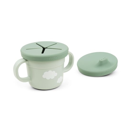 Done by Deer Tasse d'apprentissage et snack Foodie Croco Vert  Done by Deer Tasse d'apprentissage et snack Foodie Croco Vert