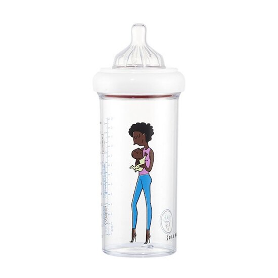 Le biberon Français Biberon anti-colique Maman-Bébé Afro 360 ml Le biberon Français Biberon anti-colique Maman-Bébé Afro 360 ml
