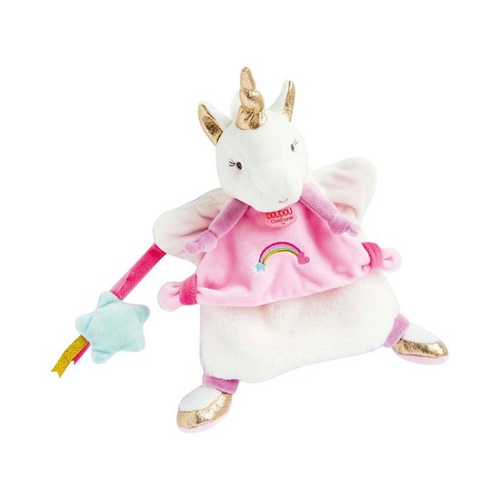 Doudou & Compagnie Marionnette Licorne  25 cm