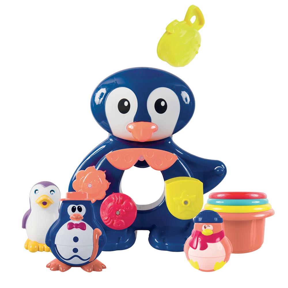 Coffret jouets de bain Pingouin BLEU Ludi