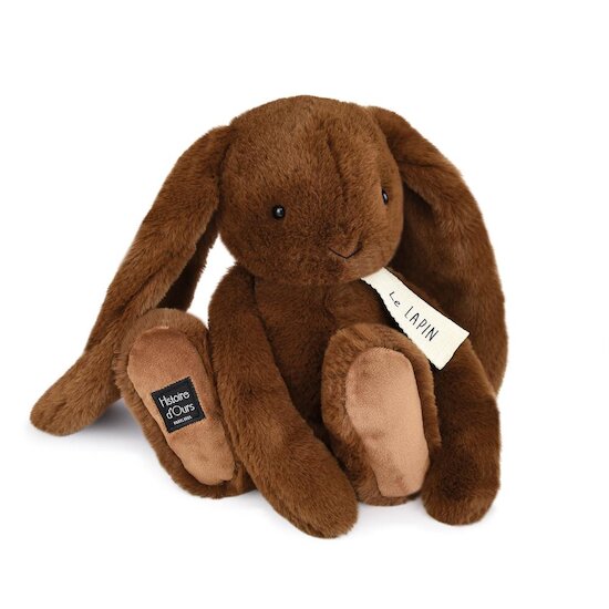 Histoire d'Ours Peluche Lapin 32 cm Café 