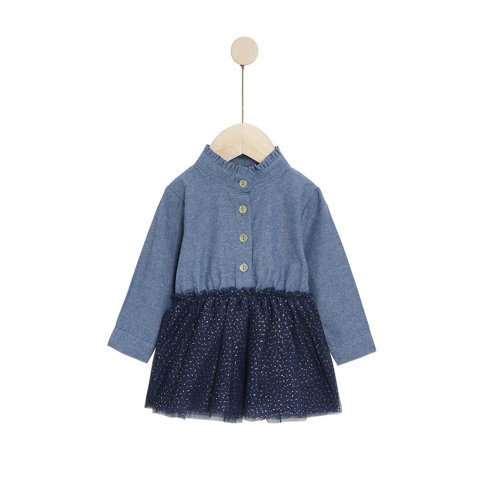 Robe Manches longues Bleu Ballerine BLEU Marèse