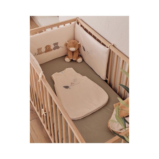 Noukie's Tour de lit Veloudoux F&O Ecru  Noukie's Tour de lit Veloudoux F&O Ecru