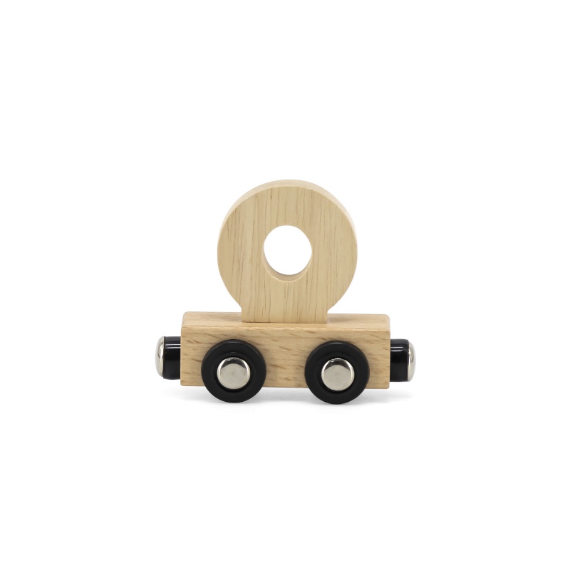 Lettre Train Naturel Lettre O MULTICOLORE Tryco