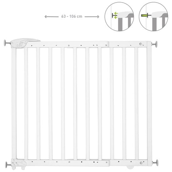 Badabulle Barrière extensible Deco Pop  Blanc 