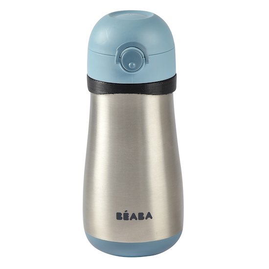 Béaba Gourde inox avec anse Windy Blue 350 ml