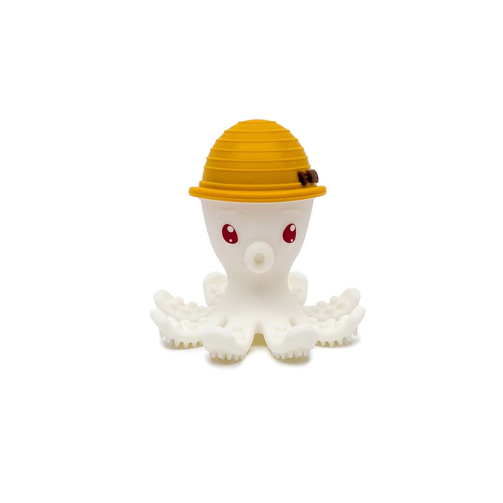 Jouet de dentition Pieuvre 3D Mombella JAUNE BabyToLove