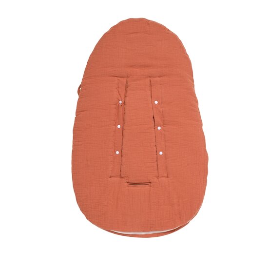 Sauthon Nid d'ange 5 attaches Uni Terracotta Rouge 0-6 mois