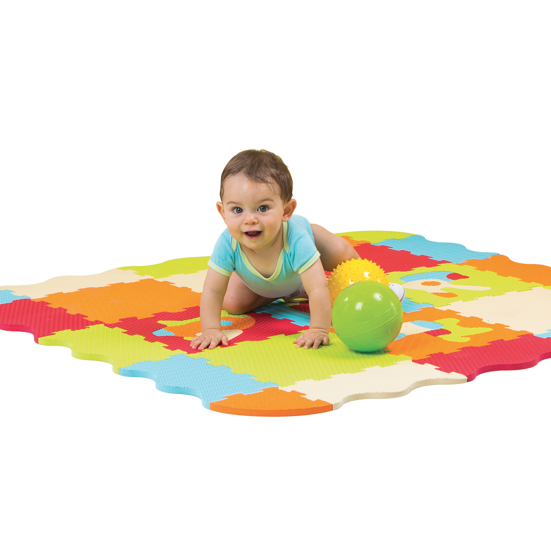 Tapis enfant en mousse dalles motif Animaux de Ludi - Definitive