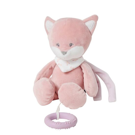 Nattou Mini musical renard Alice Alice et Pomme Rose 18 cm