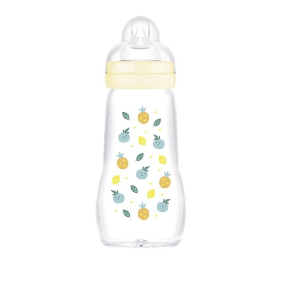 MAM Biberon verre Blanc 260 ml MAM Biberon verre Blanc 260 ml