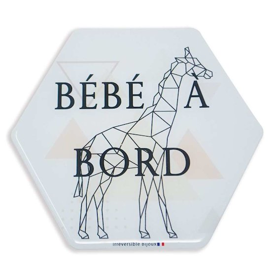 Irréversible Bijoux Adhésif « Bébé à Bord Attrape rêve » Girafe 