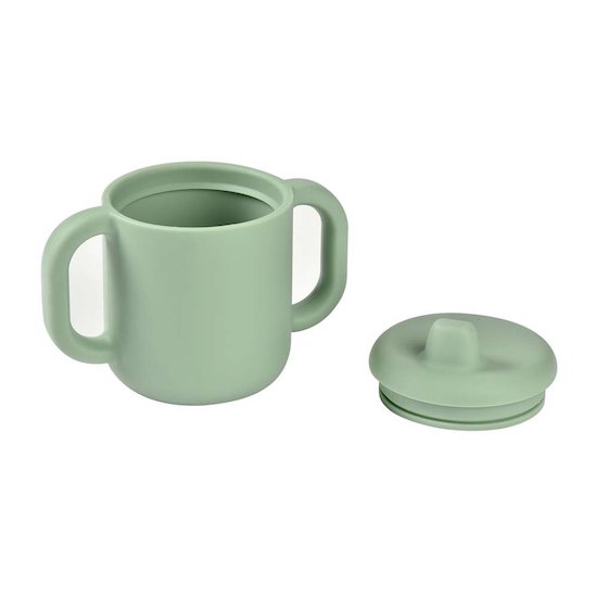 Béaba Tasse d'apprentissage silicone  sage green 170 ml Béaba Tasse d'apprentissage silicone  sage green 170 ml