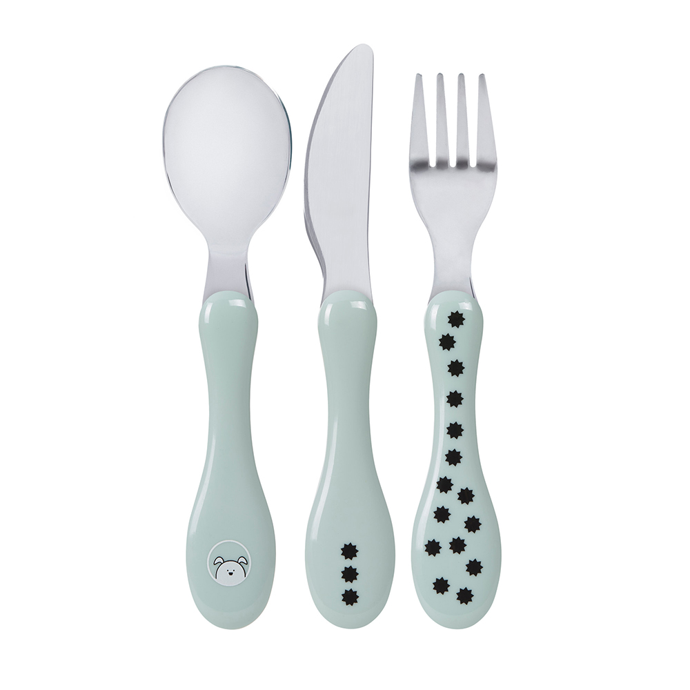 Lässig - Couverts inox 3 pc BLEU Lässig