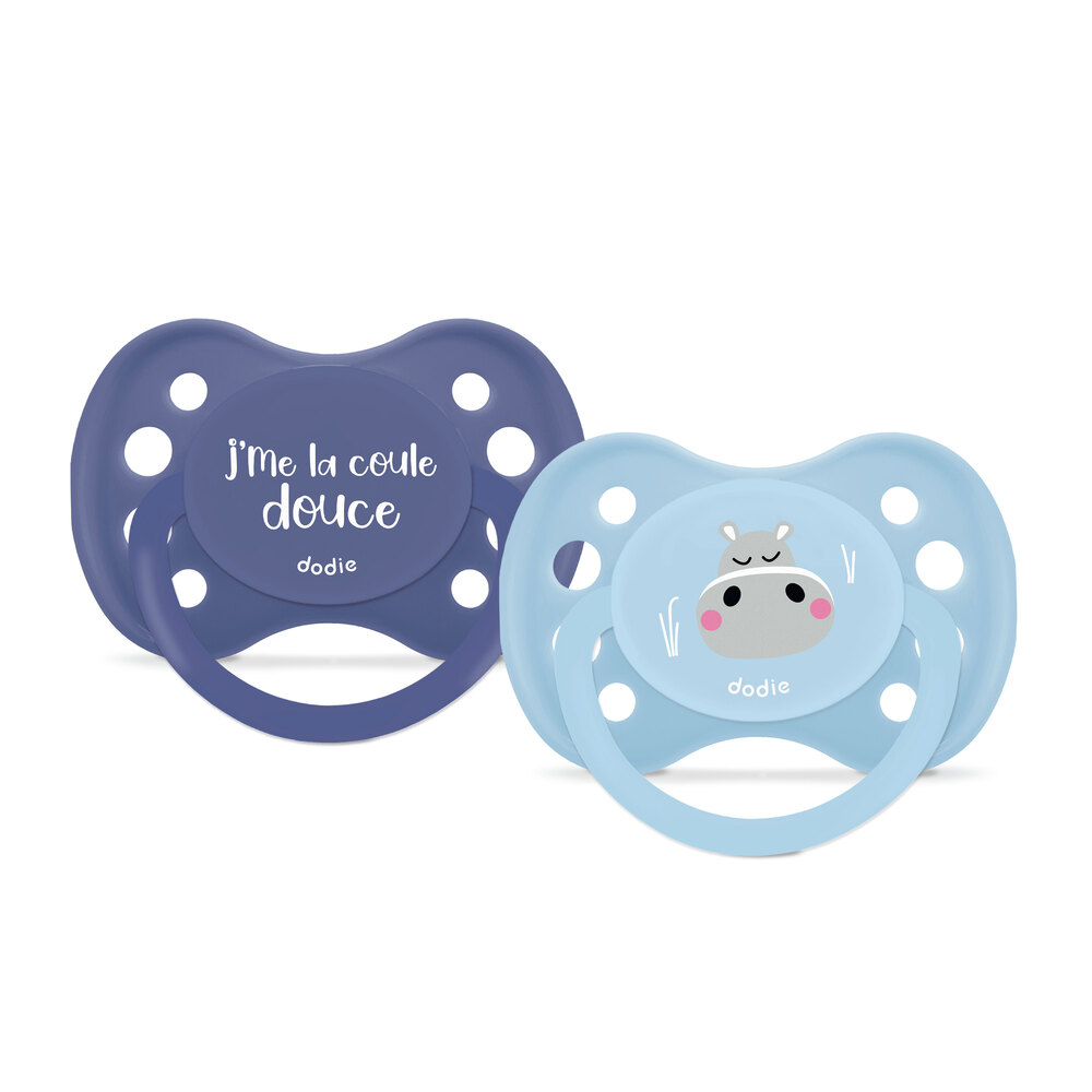 Duo Sucettes anatomiques Hippo MULTICOLORE Dodie