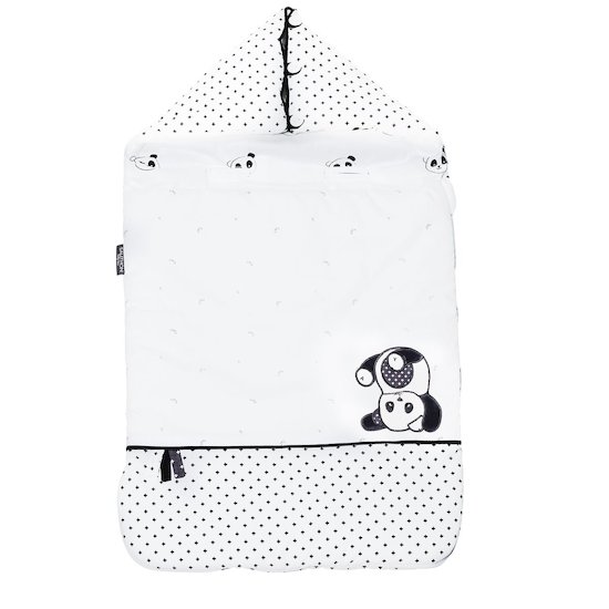 Sauthon Nid d'ange nomade Panda Chao Chao Blanc - Beige Cendré 
